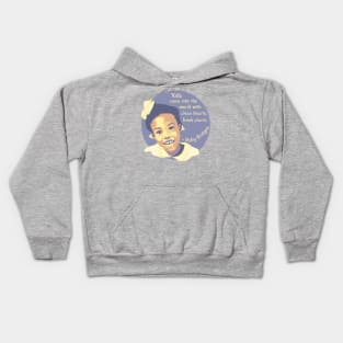 Ruby Bridges Portrait and Quote Kids Hoodie